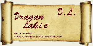 Dragan Lakić vizit kartica